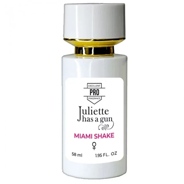 Жіноча парфумована вода No Brand (версія Juliette Has A Gun Miami Shake), PRO 58 мл - Фото 2 Жіноча парфумована вода No Brand (версія Juliette Has A Gun Miami Shake), PRO 58 мл - зображення 2