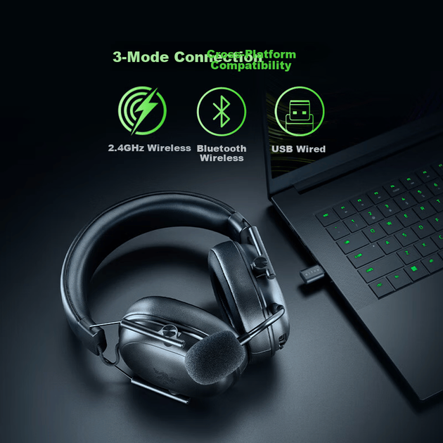 Наушники Razer BlackShark V3 X HyperSpeed Black - Фото 2 Наушники Razer BlackShark V3 X HyperSpeed Black - изображение 2