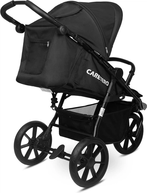Wózek spacerowy Caretero Lima trójkołowy czarny (5908310397641) - obraz 2