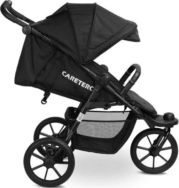 Wózek spacerowy Caretero Lima trójkołowy czarny (5908310397641) - obraz 3