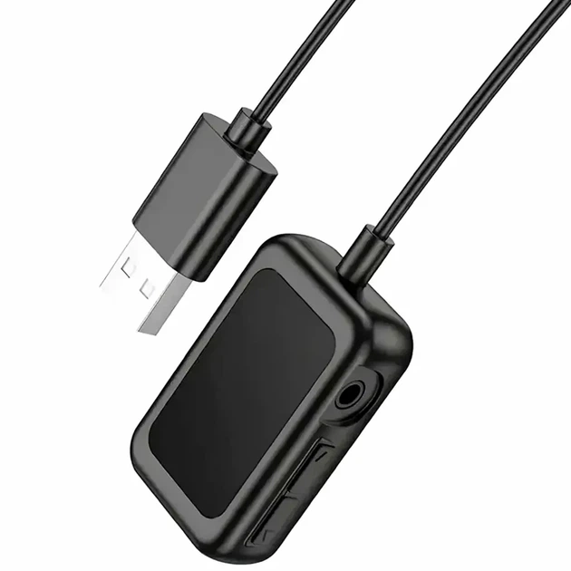 FM модулятор Borofone BC49 Bluetooth 5.3 USB AUX підтримка microSD чорний для автомобіля - зображення 8