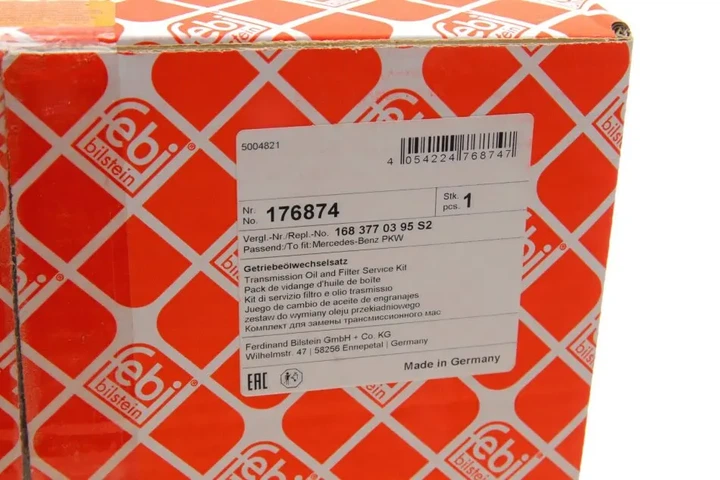 Комплект для заміни оливи АКПП MB A-class (W168)/Vaneo (414) 97-05 FEBI BILSTEIN 176874 - изображение 16