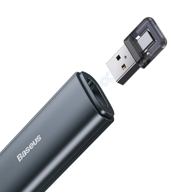 Пульт дистанционного управления Baseus Orange Dot with Laser Pointer (without Battery) Gray (ACFYB-B0G) - изображение 6
