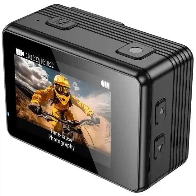 Екшн камера Hoco DV102 4K anti-shake sports camera Black - Фото 2 Екшн камера Hoco DV102 4K anti-shake sports camera Black - изображение 2