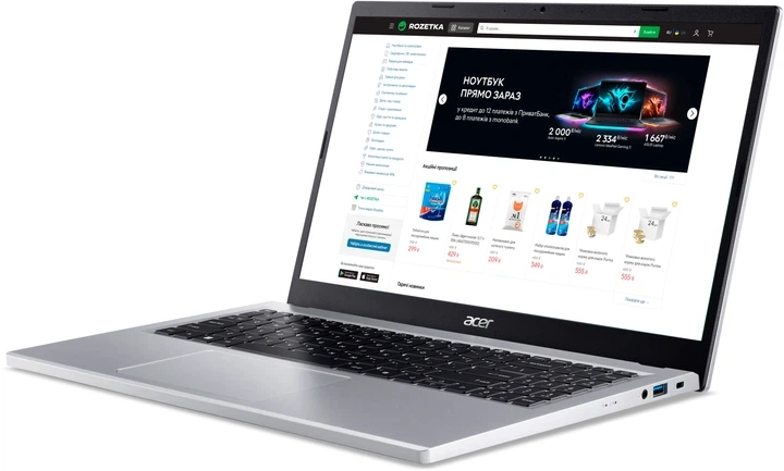 Ноутбук Acer Extensa 15 (EX215-35-C82D)Pure Silver/ Intel processor N150/ 8Gb/ 256Gb SSD - Фото 3 Ноутбук Acer Extensa 15 (EX215-35-C82D)Pure Silver/ Intel processor N150/ 8Gb/ 256Gb SSD - изображение 3
