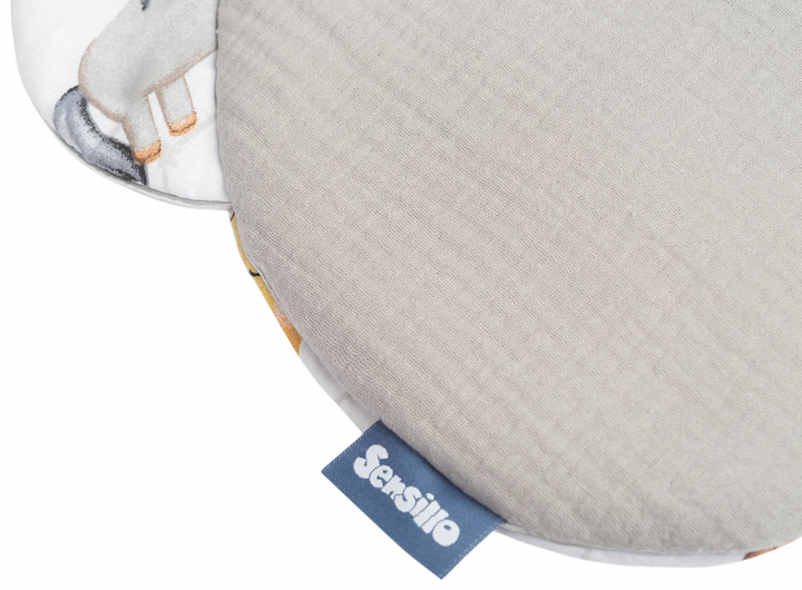 Комплект для коляски Sensillo Muslin подушка + ковдра сірий (5908310399188) - зображення 2
