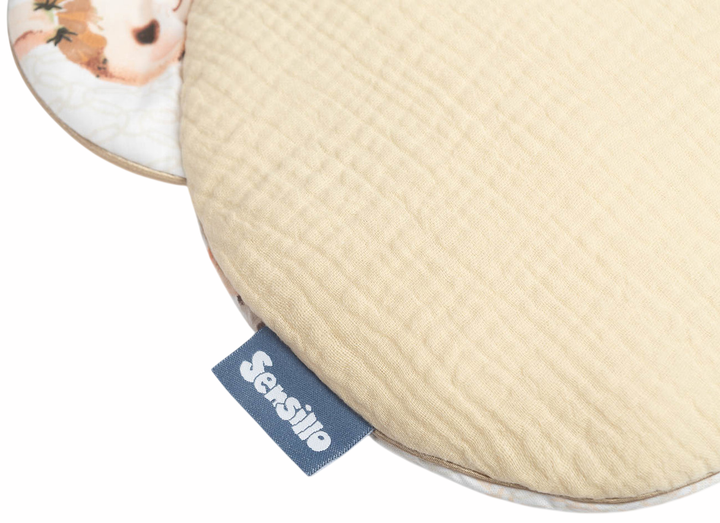 Комплект для коляски Sensillo Muslin подушка + ковдра бежевий (5908310399201) - зображення 2