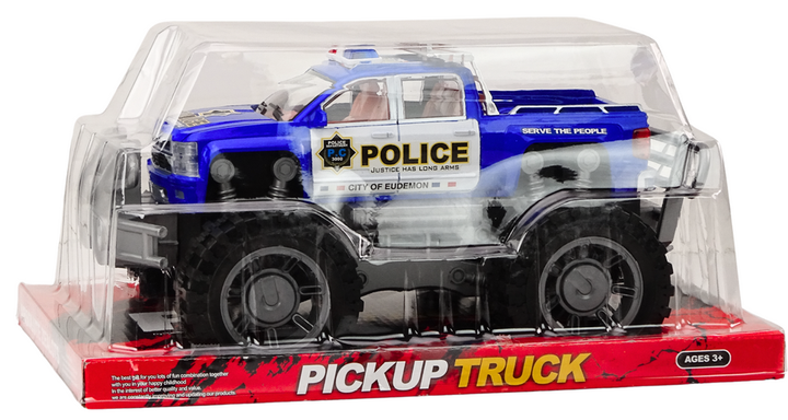 Samochód policyjny Lean Toys Pickup Terenowy Wóz Policji Niebieski (5905991017943) - obraz 2