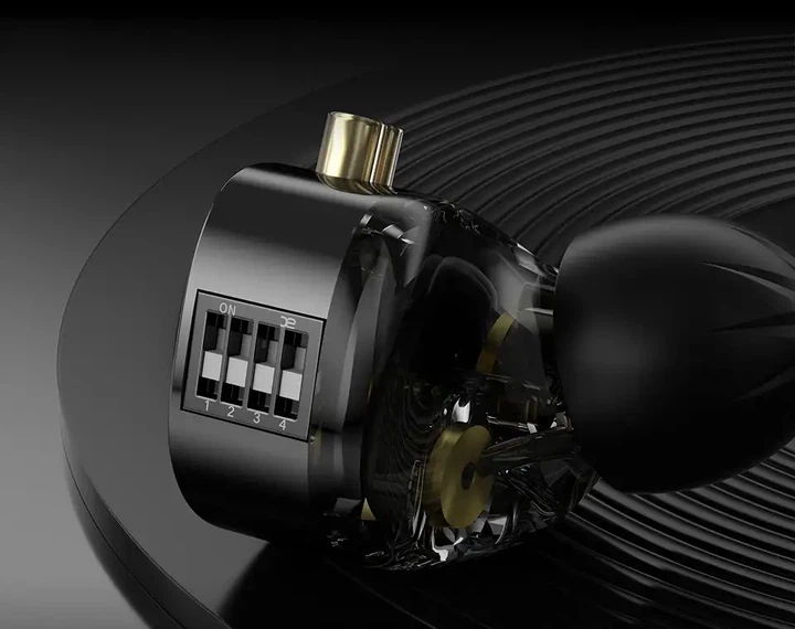 Навушники KZ Duonic Bass DSP (з мікрофоном, тюнінг версія) – In-Ear Monitor з потрійними планарними драйверами і перемикачами - зображення 11