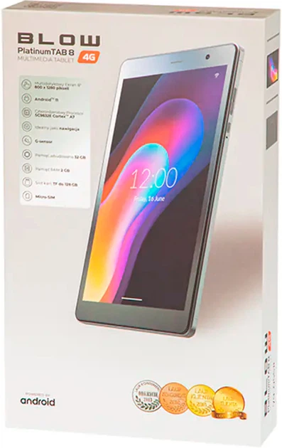 Tablet Blow Platinum TAB 8 4G 2/32GB Czarny (79-108#) - obraz 8