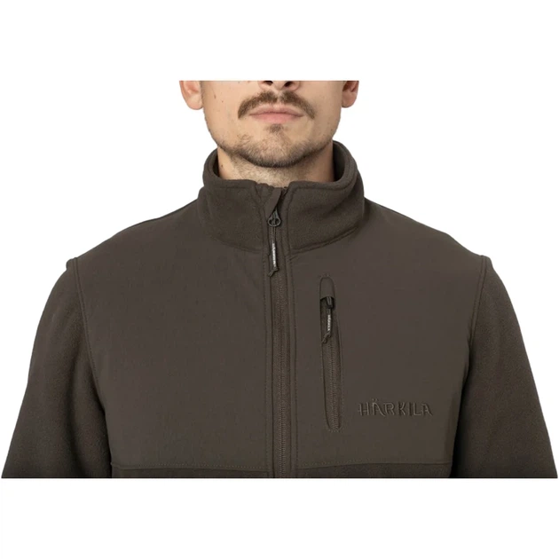 Флисовая кофта Harkila Fjell fleece jacket M Коричневый - Фото 3 Флисовая кофта Harkila Fjell fleece jacket M Коричневый - изображение 3