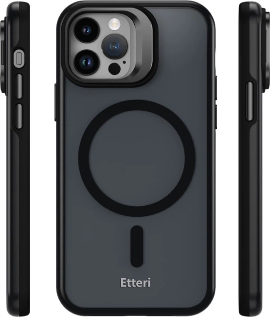 Чохол Etteri Morning Fog для Apple iPhone 12 / 12 Pro Black (5907582340904) - зображення 3