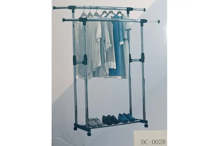 Вешалка стойка для одежды телескоп. Double Pole DC-0028 (155/75/35см) - изображение 2