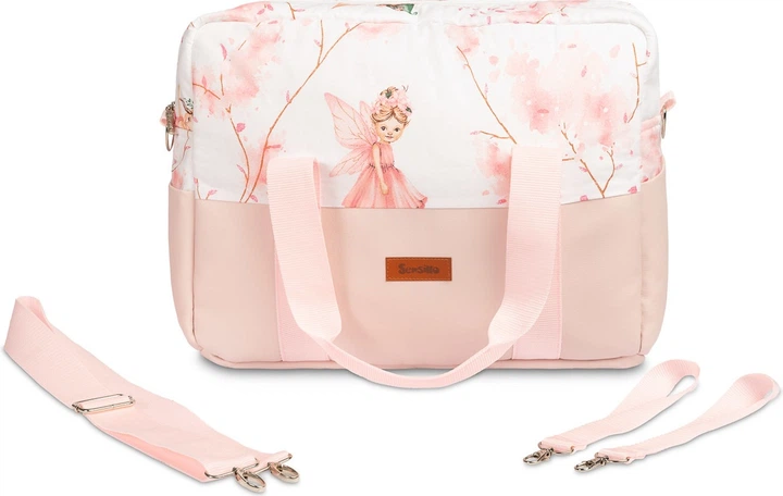 Torba do wózka Caretero Wróżki Różowa (5908310399294) - obraz 2