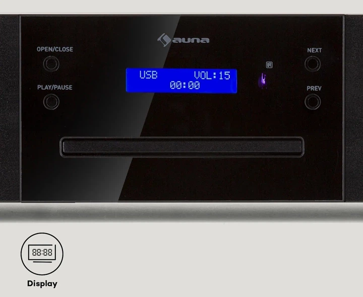 CD-плеєр Auna CD-1000 DG (10038327) USB - зображення 2