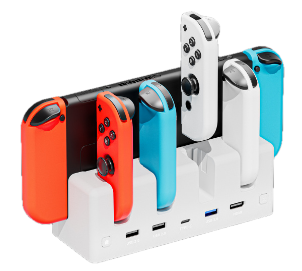 Stacja ładowania Funlab Revealer Switch Joycon Slots Wonder HRF1220 (6978095910600) - obraz 2
