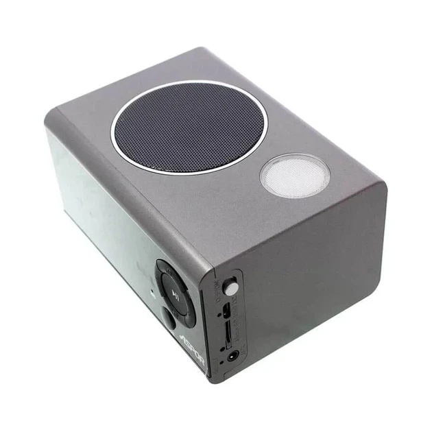 Bluetooth колонка Aspor A659 горізонтальна- срібло - Фото 2 Bluetooth колонка Aspor A659 горізонтальна- срібло - зображення 2