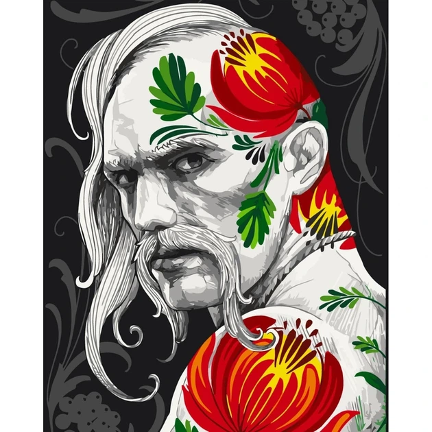 Картина за номерами "Козак. Арт" ©vyshnov__tattooart 10054-AC 40х50 см - Фото 1 Картина за номерами "Козак. Арт" ©vyshnov__tattooart 10054-AC 40х50 см - изображение 1