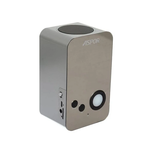 Bluetooth колонка Aspor A658 вертікальна- срібло - Фото 1 Bluetooth колонка Aspor A658 вертікальна- срібло - зображення 1