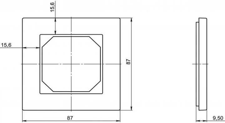 Ramka Liregus Epsilon szklana Szampan (K14-245-01E/WGG) - obraz 2