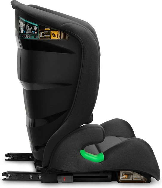 Автокрісло Caretero Nimbus i-Size Isofix універсальне 2 в 1 чорне 100–150 см (5908310390918) - зображення 7
