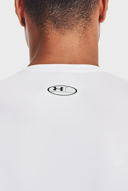 Чоловічий білий лонгслів UA HG Armour Comp Under Armour M 1361524-100 - Фото 4 Чоловічий білий лонгслів UA HG Armour Comp Under Armour M 1361524-100 - изображение 4