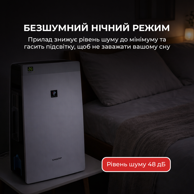 Воздухоочиститель с функцией увлажнения Sharp KC-F32EUW - изображение 7