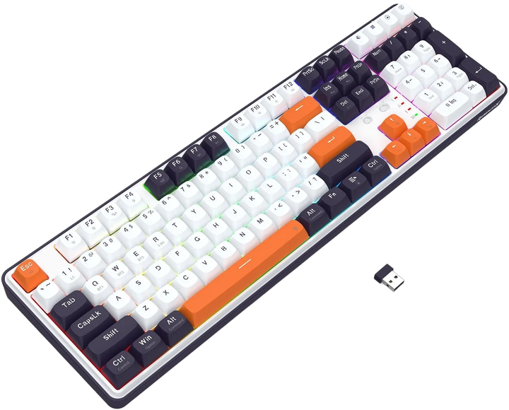 Klawiatura bezprzewodowa Redragon K689WBO-RGB-PRO Wyvern Pro (6950376726087) - obraz 5