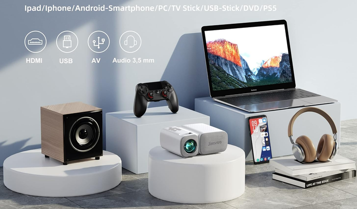 Проектор Jimveo C11 HD Wi-Fi b8 - изображение 2