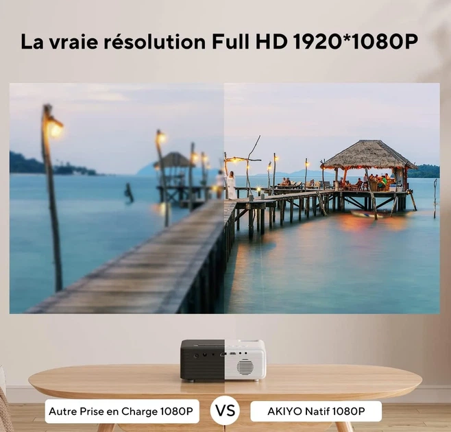 Проектор Akiyo O7 Full HD Wi-Fi Bluetooth (102205564) - Уцінка - зображення 2