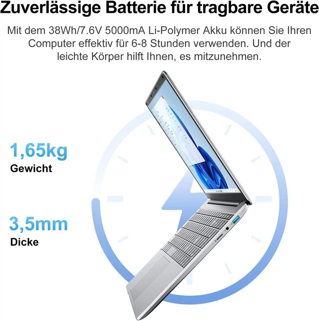 Ноутбук 15.6" Jumper EZbook S7 Hi (JNF12) Intel Celeron 5205U RAM 4GB SSD 128GB Windows 11 (UKR) b1 - изображение 4