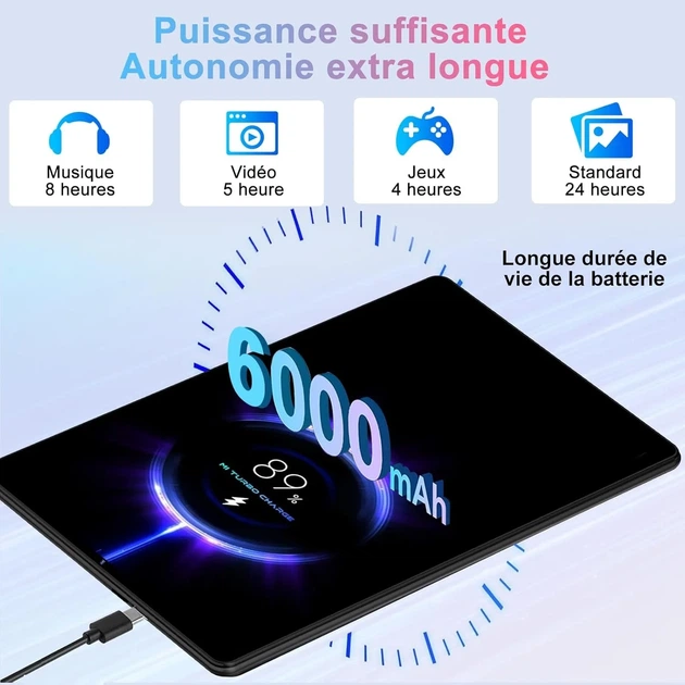 Планшет 10.1" Biegedy B22 6+14/128Gb 8 ядер Android 15 6000 mAh Черный (102177196) - Уценка - изображение 8