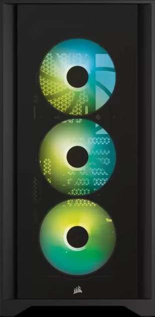 Корпус ПК Corsair iCUE 4000X RGB Tempered Glass Black b10 - изображение 2
