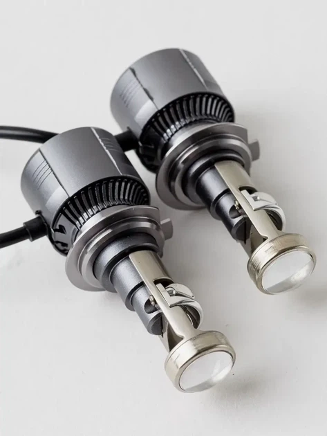 LED лампи H7 з міні лінзою 80W 5700K комплект 2 шт для авто - зображення 2