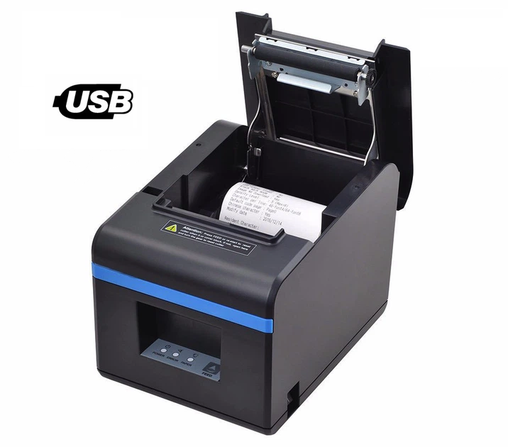 Принтер чеков Xprinter XP-N160II 80 мм USB, термопринтер с автообрезкой, 203 dpi, до 160 мм/с - Фото 8 Принтер чеков Xprinter XP-N160II 80 мм USB, термопринтер с автообрезкой, 203 dpi, до 160 мм/с - изображение 8