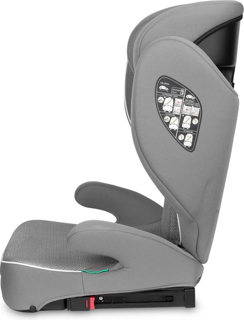 Автокрісло Caretero Breezy Fix I-Size Isofix сіре 100–150 см (5903076323576) - зображення 7