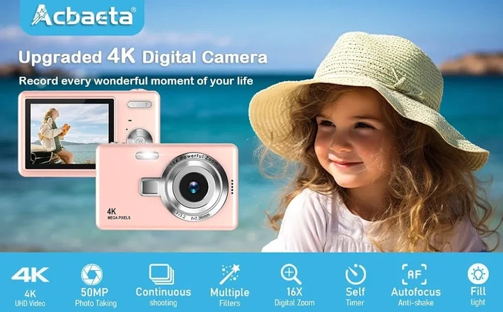 Цифровая камера 50MP с 16x зумом, видео 1080P - изображение 5