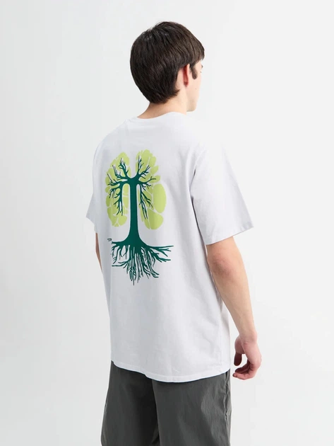 Футболка бавовняна довга чоловіча Patagonia M'S Run Like Roots Responsibili 37874 WHI XL Біла (800070352482) - зображення 2