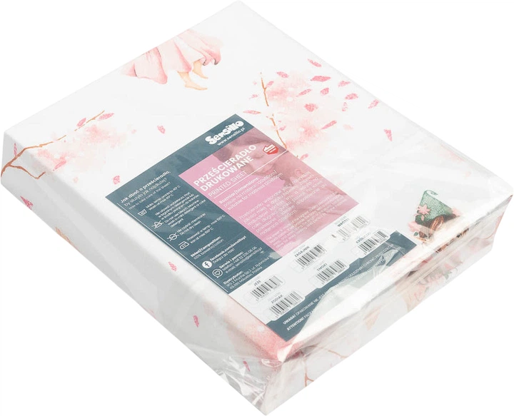 Prześcieradło dziecięce Sensillo Wróżki 60x120 cm Różowe (5908310398600) - obraz 3