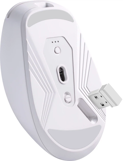 Mysz Defender Nitta MM-307 Wireless/Bluetooth White (4745090825459) - obraz 5
