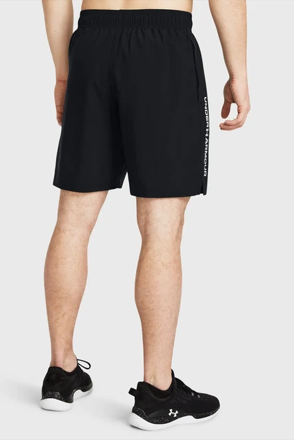 Чоловічі чорні шорти UA Woven Wdmk Shorts Under Armour S 1383356-001 - Фото 2 Чоловічі чорні шорти UA Woven Wdmk Shorts Under Armour S 1383356-001 - изображение 2