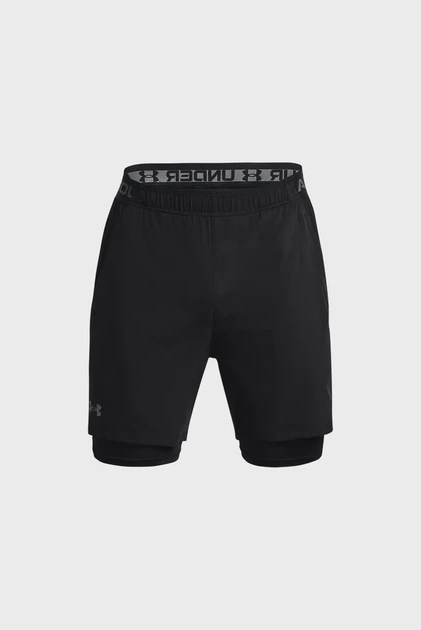 Чоловічі чорні шорти UA Vanish Woven 2in1 Sts Under Armour S 1373764-002 - Фото 6 Чоловічі чорні шорти UA Vanish Woven 2in1 Sts Under Armour S 1373764-002 - изображение 6