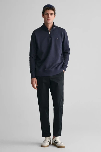 Чоловіча темно-синя спортивна кофта REG SHIELD HALF ZIP Gant XL 2008005 - изображение 2