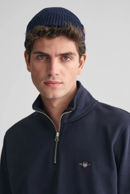 Чоловіча темно-синя спортивна кофта REG SHIELD HALF ZIP Gant XL 2008005 - изображение 4