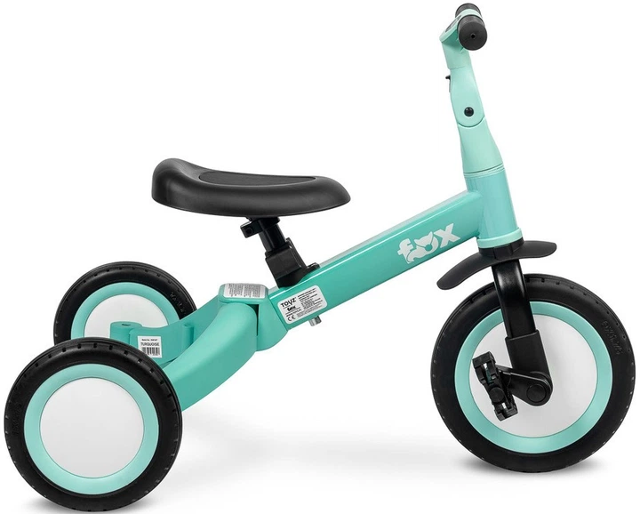 Rowerek trójkołowy Toyz Fox 4 w 1 Turkusowy (5903076322326) - obraz 9