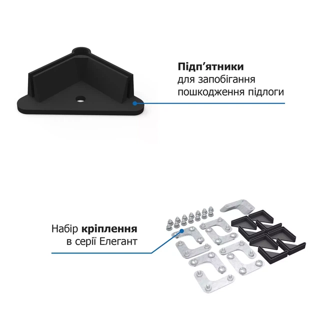 Стеллаж Элегант-2 1840х950х440 черный Меткас, 50 кг/полку, 5 полок, крашеный, металлический - изображение 10