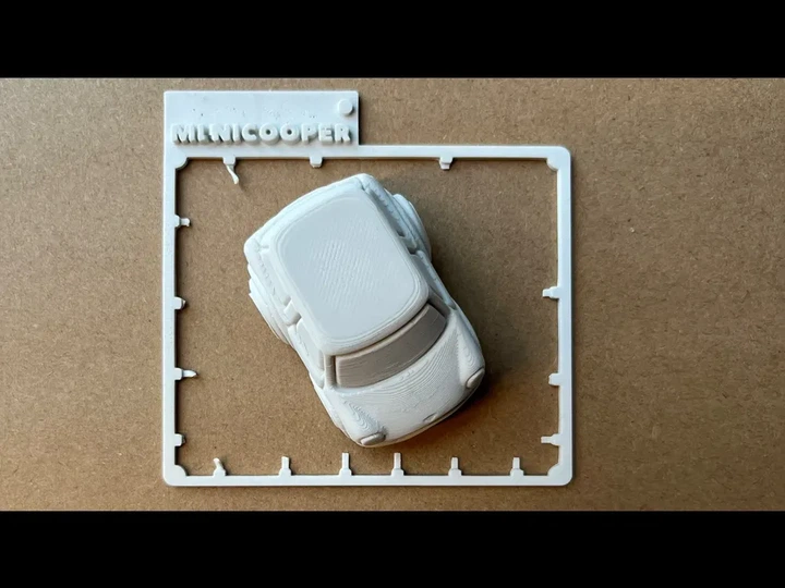 Збірна модель-конструктор автомобіля Mini Cooper з рухомими колесами. Aivory - изображение 3