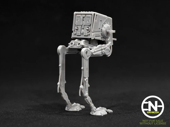 Збірна модель крокохода AT-ST Walker з всесвіту Star Wars у форматі кіт-карти. Aivory - изображение 3