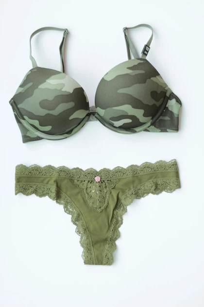 Набір білизни Victoria’s Secret PINK Super Push-Up розмір 32D-S - Фото 2 Набір білизни Victoria’s Secret PINK Super Push-Up розмір 32D-S - зображення 2