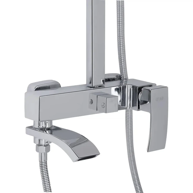Душова система Q-tap Swan Cascada з тропічним душем, латунь, хром (QTSWA111CRM45566) - зображення 2